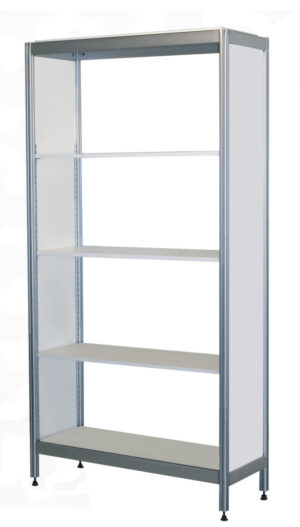 5 shelf storage unit, white 40*93 h=180 cm